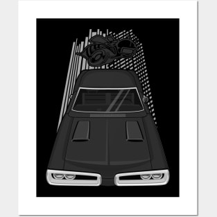 Dodge Coronet Super Bee 1970 - black Posters and Art